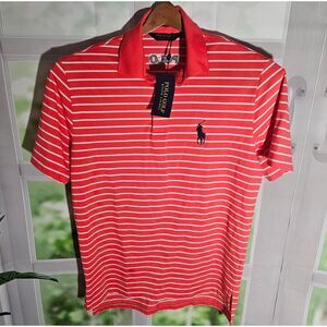 Polo Ralph Lauren Big Pony Polo Golf Shirt Performance Polo‎ Mens S Stripped